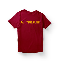 USC Trojans Cardinal SC Interlock Trojans Line T-Shirt
